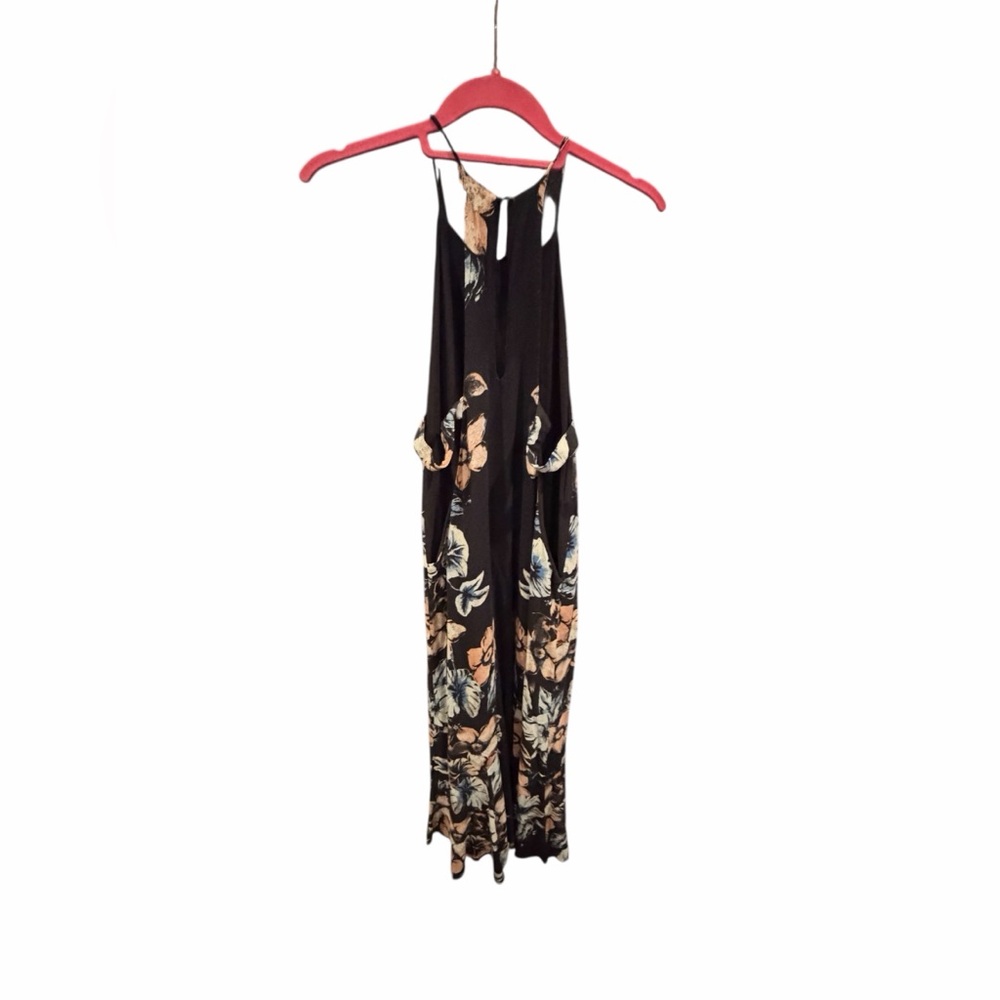Free People Floral Black Maxi Dress Small - Picture 2 of 13